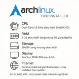 DVD Installer Arch Linux Kaset Distro Rolling Release 64bit untuk PC Laptop Pengguna Mahir - foto 6