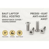 Baut Casing Bawah Dell Vostro 3401 3490 3405 3450 3510 3520 5402 5410 5468 3458 Back Cover Screws - foto 7