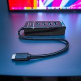 USB Hub 3.0 4 Port High Speed 5Gbps Splitter Adapter Laptop PC Windows Linux MacOS Depixel - foto 4