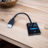 Converter HDMI To VGA 1080p Proyektor PC TV Box Konsol Game Adapter Tanpa Driver - foto 2