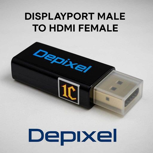 Depixel Adapter DP DisplayPort Male ke HDMI Female Laptop PC Monitor TV Premium Garansi 3 Bulan