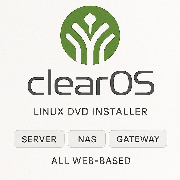 Server Linux ClearOS DVD Installer 7.9.1 Gateway Firewall Network RHEL 64-bit Arsip