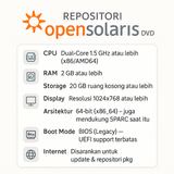 DVD Repositori OpenSolaris Kumpulan Perangkat Lunak OpenIndiana Illumos Dual Layer 7GB - foto 2