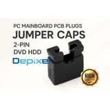 PC Mainboard PCB Plugs Jumper Caps 2-pin DVD HDD  - foto 1