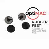 2pcs Karet Kaki MacBook Air A1369 A1466 A1370 A1465 Rubber Feet Pengganti - foto 6