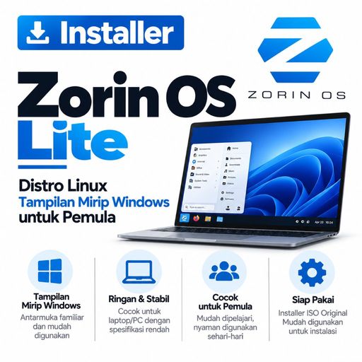 DVD Installer Zorin OS Lite 18.1 17.1 16