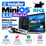 DVD Installer MiniOS 5.1.1 Ultra 4.1.2 XFCE - Distro Linux Portable Super Ringan Live USB - foto 1