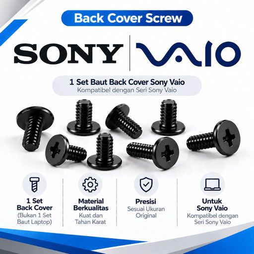 Baut Sekrup Laptop Sony Vaio Back Cover 