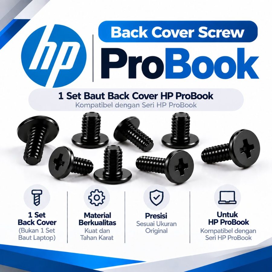 Baut Sekrup Casing HP ProBook 450 G10 640 G2 Back Cover Screws