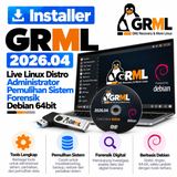 DVD Installer GRML 2026.04 Live Linux Distro Administrator Pemulihan Sistem Forensik Debian 64bit - foto 1