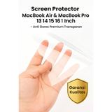 Anti Gores Screen Protector MacBook Air Pro M1 M2 M3 M4 13 14 15 16 Inch Clear Pelindung Layar - foto 6