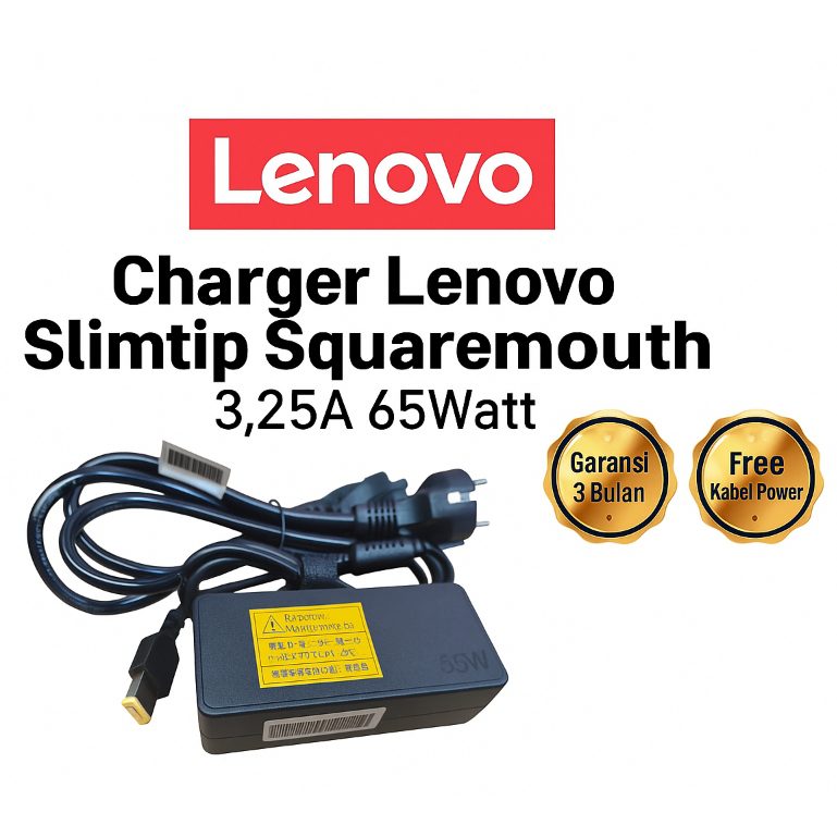 Charger Adaptor Casan ThinkPad T440 T450 T460 T470 T540p T550 T560 T570 Slim Tip 65W Original