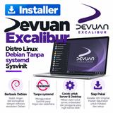 DVD Installer Devuan Excalibur 6.1.1 - Distro Linux Debian Tanpa systemd Sysvinit - foto 1