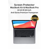 Anti Gores Screen Protector MacBook Air Pro M1 M2 M3 M4 13 14 15 16 Inch Clear Pelindung Layar - foto 3
