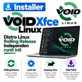 DVD Installer Void Linux Xfce - Distro Linux Rolling Release Independen runit init - foto 1