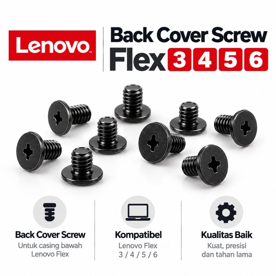 Sekrup Tutup Bawah Laptop Lenovo Flex 3 4 5 6-14 14IWL 15IWL 14API 5-1470 5-1570