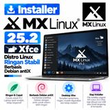 DVD Installer MX Linux 25.2 Xfce - Distro Linux Ringan Stabil Berbasis Debian antiX - foto 1