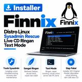 DVD Installer Finnix 251 - Distro Linux Sysadmin Rescue Live CD Ringan Text Mode - foto 1