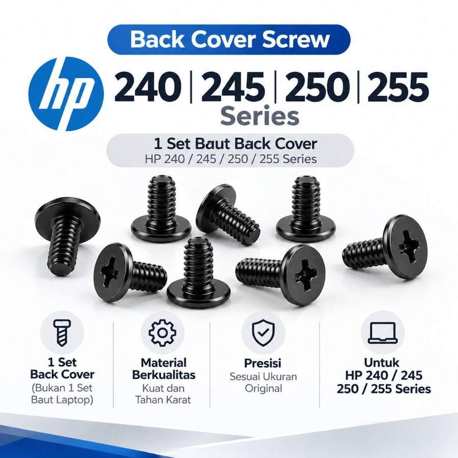Baut Casing Bawah HP 240 G2 G6 G7 G8 G9 245 G7 G8 G10 250 G7 255 G5 Back Cover Screws