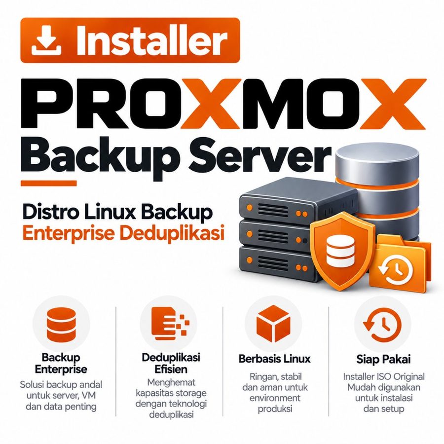 DVD Installer Proxmox Backup Server 4.2 - Distro Linux Backup Enterprise Deduplikasi