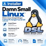 DVD Damn Small Linux 2024 RC7 - Distro Linux Sangat Ringan Laptop PC Sangat Tua 32-bit - foto 1
