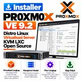 DVD Installer Proxmox VE 9.2 - Distro Linux Virtualisasi Server KVM LXC Open Source - foto 1