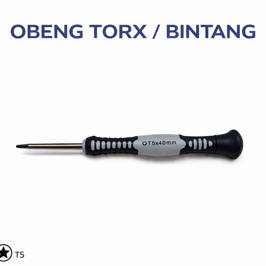 Obeng Torx Bintang T2 T3 T4 T5 T6 TR8 TR9 TR10 Secure Presisi iPhone MacBook Laptop