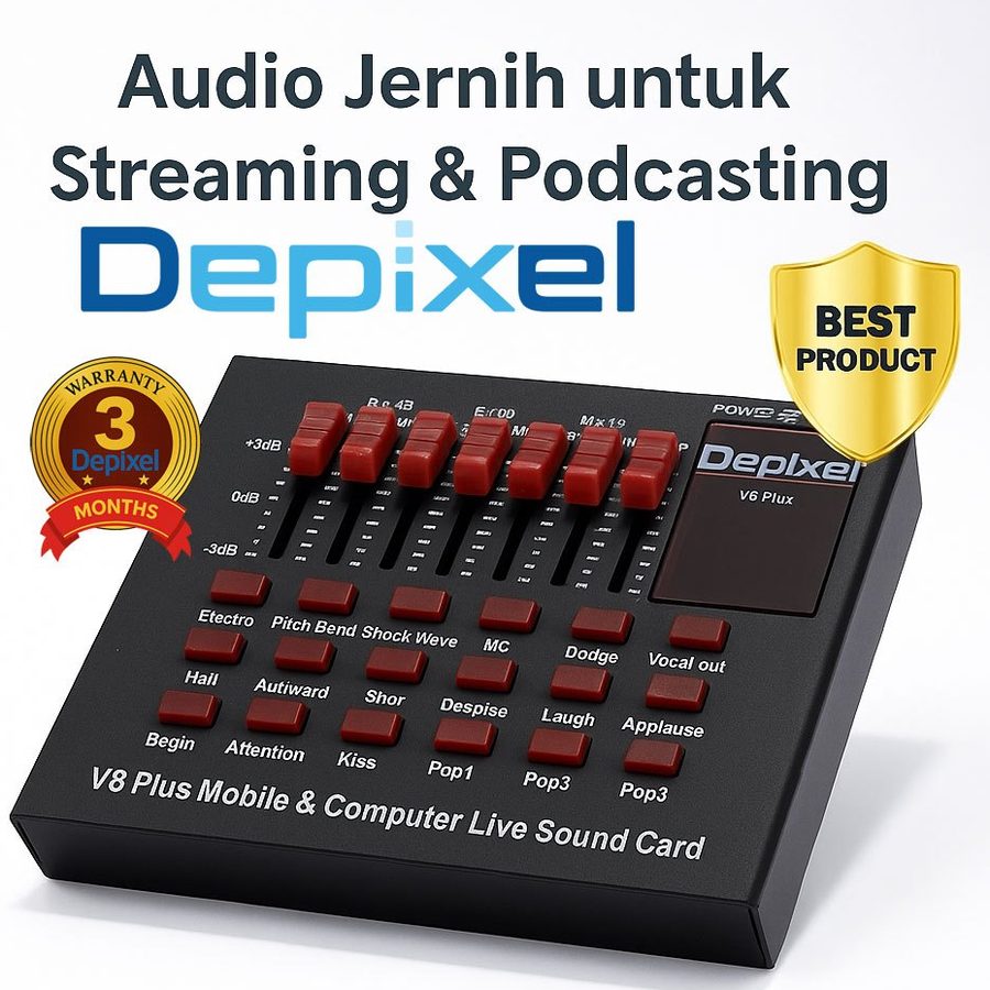 Sound Card Bluetooth USB External Headset Mic Live Streaming Podcast Karaoke