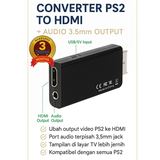 Converter PS2 to HDMI Audio 3.5mm Kabel Adapter Video Playstation ke TV LED LCD - foto 7
