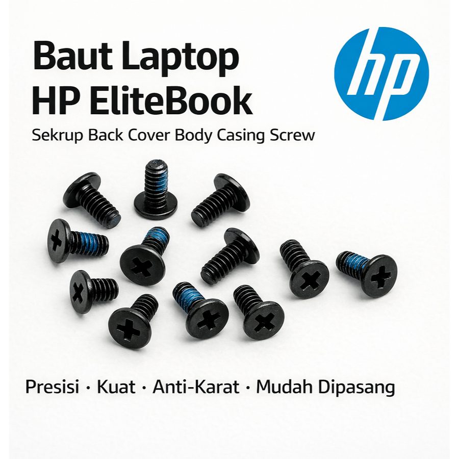 Baut Casing Bawah HP EliteBook 840 G5 840 G6 840 G7 840 G8 830 G7 850 G7 745 G6 Back Cover Screws