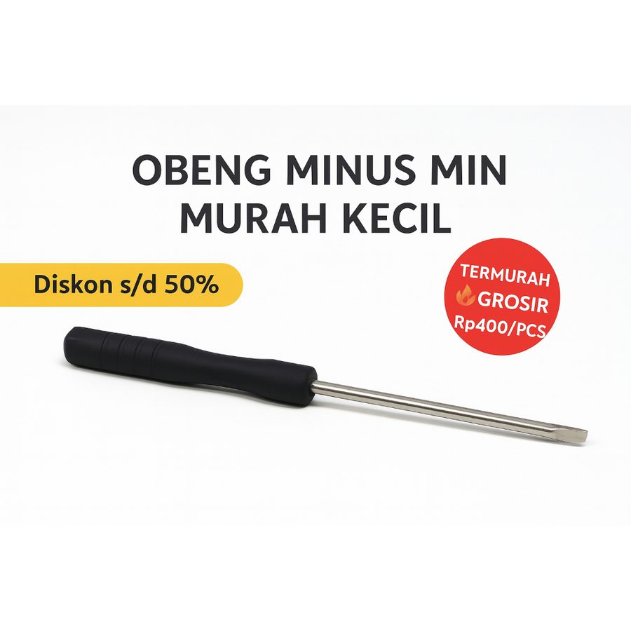 Obeng Minus Min Murah Kecil untuk vaporizer, setting karburator