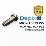 10pcs Baut Pan Head M1 M1.2 M1.4 M1.6  Stainless Steel SS304 Kecil Mini 1mm 1.2mm 1.4mm 1.6mm - foto 7