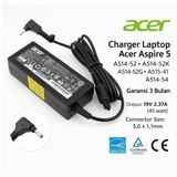 Charger Acer Swift 3 Aspire 5 3 45W 19V 2.37A 3.0x1.1mm A514 A515 SF314 Adaptor - foto 1