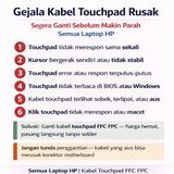 Kabel Touchpad Flexible FPC FFC Laptop HP ProBook All Series AWM 20624 ZIF Fleksibel Pengganti - foto 3