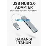 OTG Type C USB Hub Depixel High Speed 1x USB 3.0 3x USB 2.0 Kompatibel Laptop Garansi 1 Tahun - foto 5