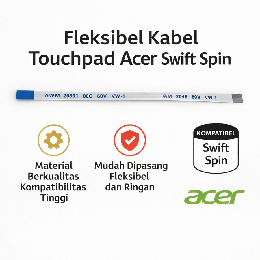 Kabel Touchpad FPC Flexible Acer Swift Spin Series Laptop Trackpad Fleksibel Penghubung Mainboard