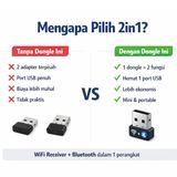 USB WiFi Bluetooth 2in1 Dual Band 5GHz 2.4GHz 600Mbps Dongle 802.11AC RTL8821CU - foto 6