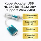 Kabel Adapter USB to RS232 DB9 HL-340 Serial Converter CNC PLC Barcode Win7 64bit Win10 Win11 - foto 7