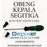 Obeng Segitiga Triangle Screwdriver 1.8 2.0 2.3 3.0 mm Magnetik Presisi Security - foto 9