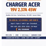 Charger Acer Swift 3 Aspire 5 3 45W 19V 2.37A 3.0x1.1mm A514 A515 SF314 Adaptor - foto 2