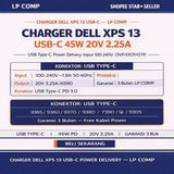 Charger Casan Adaptor XPS Latitude 7390 Chromebook Type-C 45W USB C - foto 5