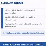 Kabel Touchpad Flexible FPC FFC HP Pavilion AWM 20624 ZIF 0.5mm 1.0mm Laptop Pengganti - foto 4