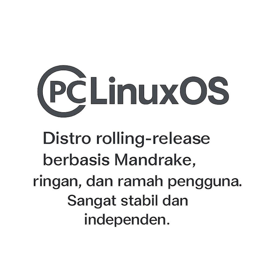 PCLinuxOS DVD Installer Distro Linux Rolling Release Stabil Mudah 32-bit 64-bit KDE MATE Xfce