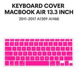 Pelindung Keyboard MacBook Air 13.3 Inch 2011-2017 A1369 A1466 Cover Silikon Anti Debu OptiMAC - foto 1