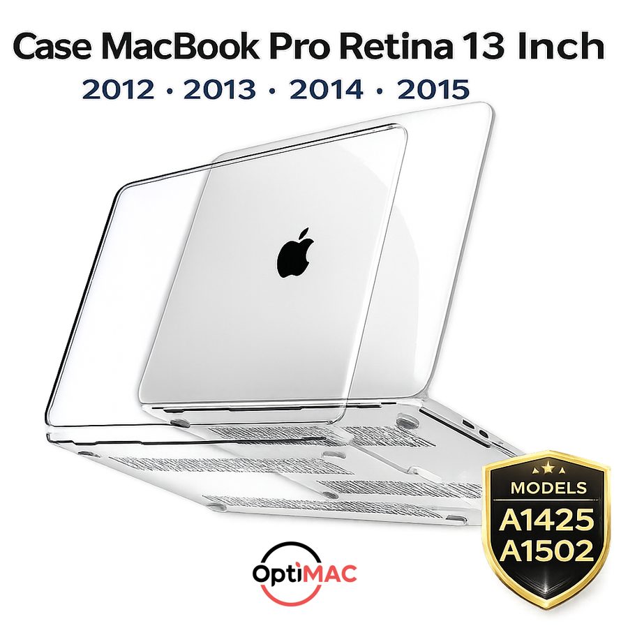 Case MacBook Pro Retina 13 Inch A1425 A1502 2012 2013 2014 2015 Hardcase Crystal Optimac
