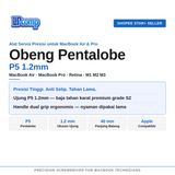 Obeng Pentalobe P5 1.2mm MacBook Air M1 M2 M3 Pro Retina Screwdriver - foto 2