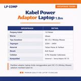Kabel Power Laptop 3 Lubang 1.8 Meter IEC C5 Mickey Mouse Universal Asus Acer HP Toshiba - foto 3
