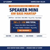 Speaker Laptop PC Desktop Stereo Mini 6W USB 3.5mm Jack Bass Multimedia Komputer Notebook - foto 2