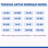 Kabel Touchpad FFC HP 14 15 Series Flexible ZIF AWM 20624 80C 60V VW-1 Putih - foto 4
