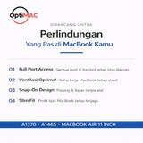 Optimac Crystal Case MacBook Air 11 Inch A1370 A1465 Hardcase Transparan Polycarbonate Slim - foto 3